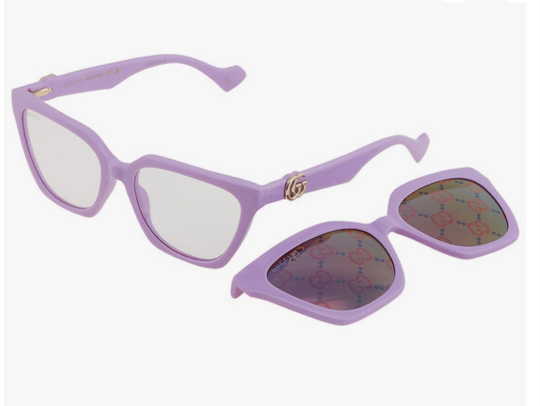 Gucci Optical Frames with Magnetic Clip-on Sunglasses