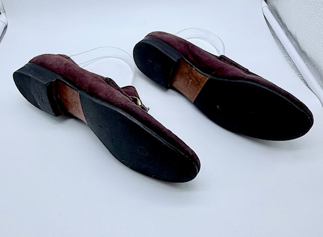Gucci Horsebit Suede Loafers Size EU 38.5