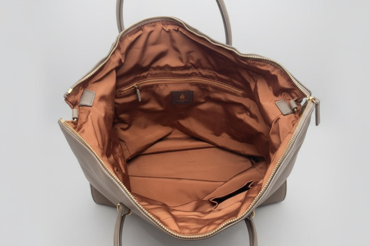 LANVIN Suede Top Handle Satchel