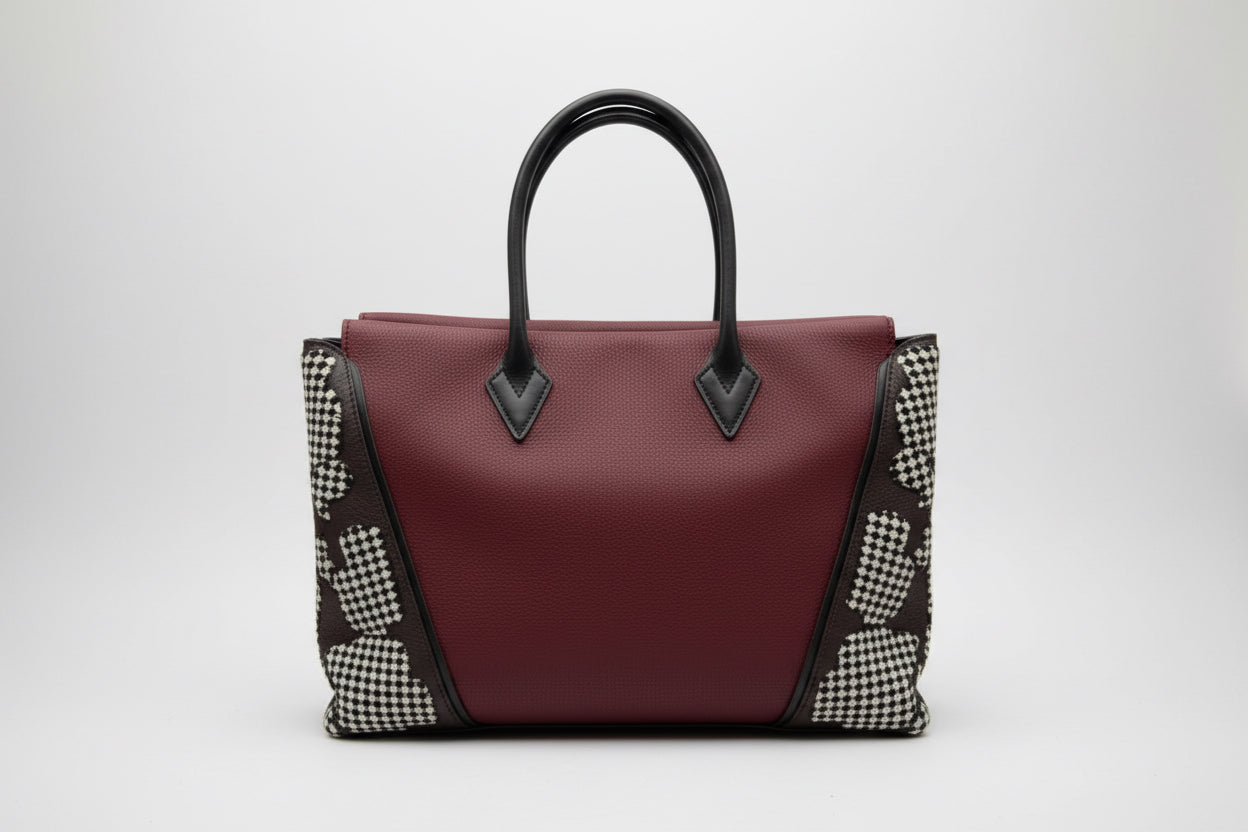 Louis Vuitton Sofia Coppola SC Bag PM – Burgundy Leather & Damier Graphic Sides