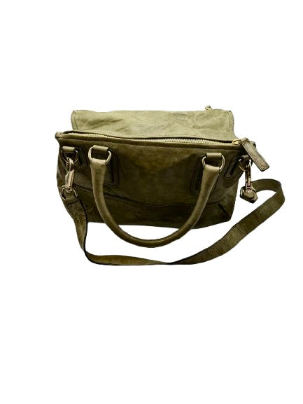 GIVENCHY Pandora Satchel – Sage Green Distressed Leather
