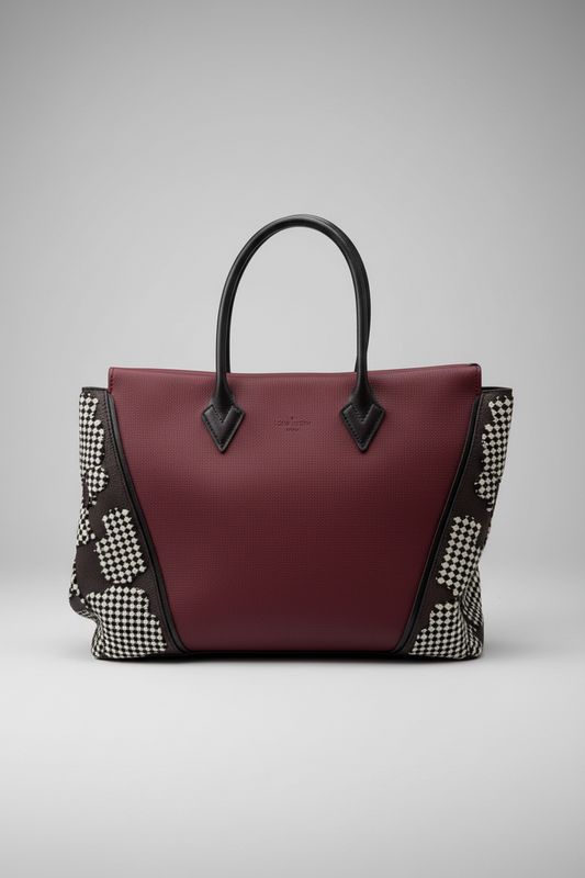Louis Vuitton Sofia Coppola SC Bag PM – Burgundy Leather & Damier Graphic Sides