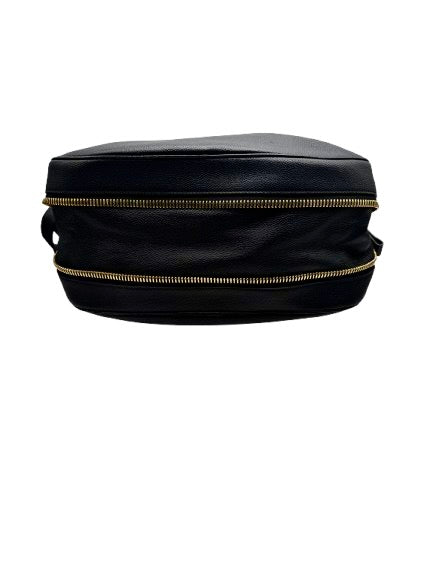 TOM FORD Classic Black Grain Leather Shoulder Bag