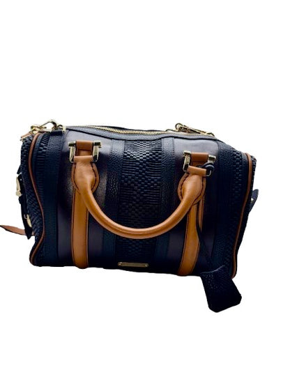 Burberry Leather Barrel Satchel