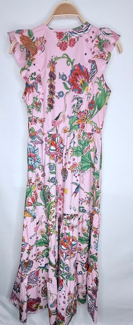 Banjanan Floral Tiered Maxi Dress – Size Small