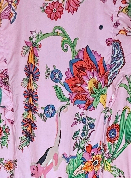 Banjanan Floral Tiered Maxi Dress – Size Small