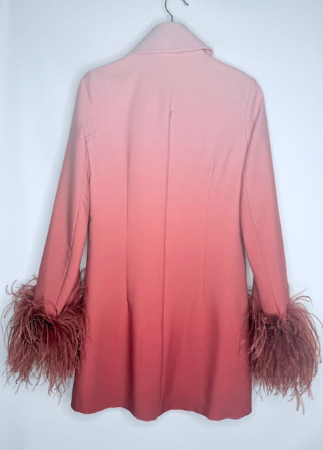 16Arlington Feather Cuff Ombré Tunic / Mini Dress Size 10