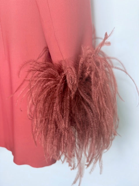 16Arlington Feather Cuff Ombré Tunic / Mini Dress Size 10