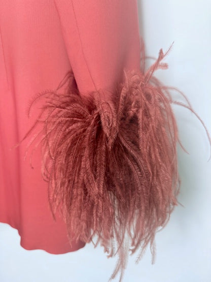 16Arlington Feather Cuff Ombré Tunic / Mini Dress Size 10