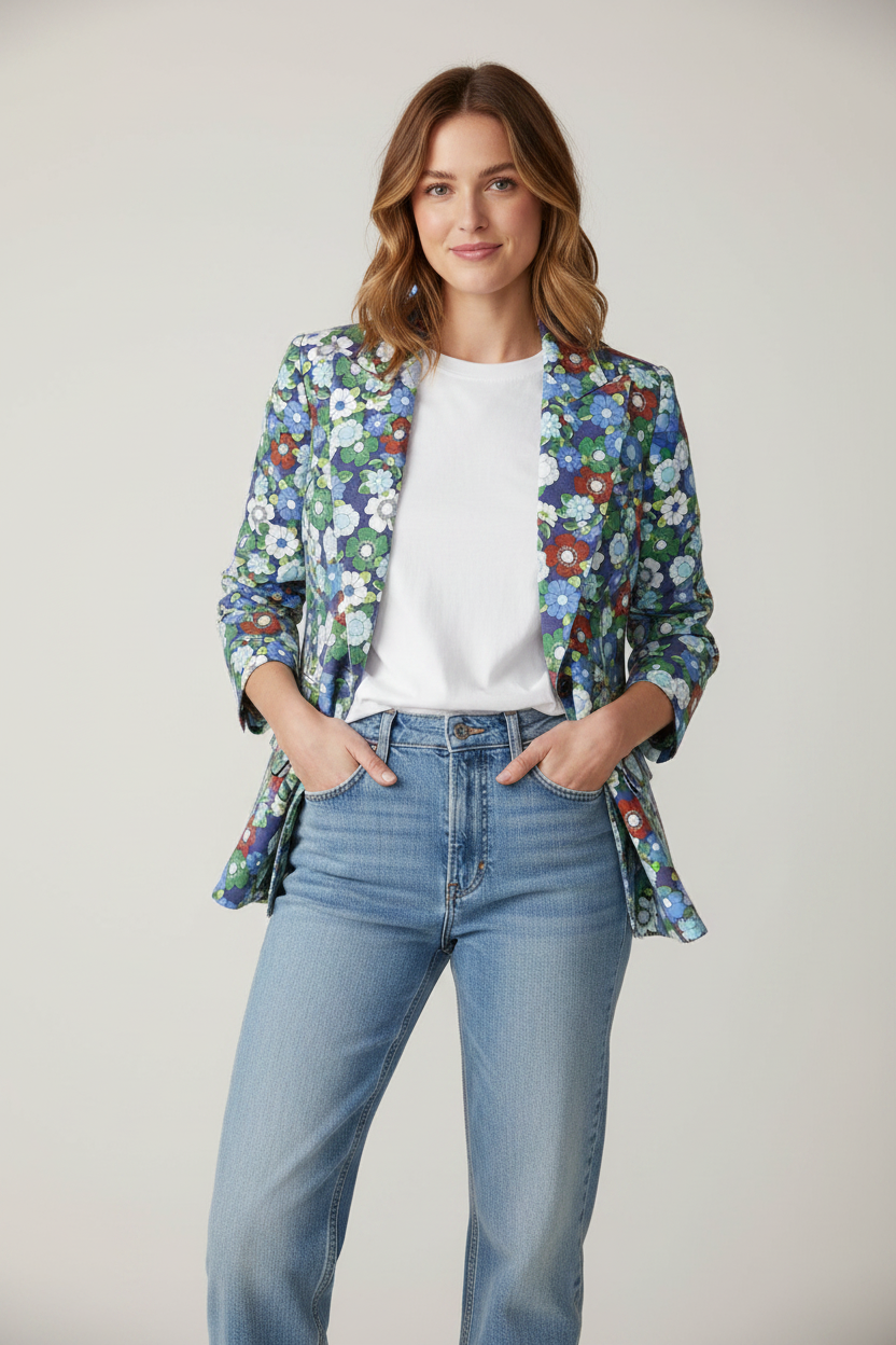 Smythe Floral Print Blazer- Size 8