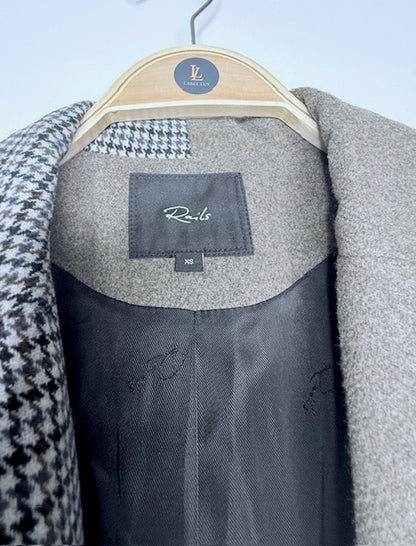 Rails Mixed Fabric Houndstooth Blazer- Size XS