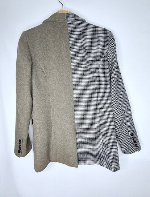 Rails Mixed Fabric Houndstooth Blazer- Size XS