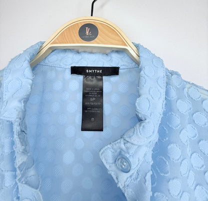 Smythe Textured Polka Dot Blouse- Size S