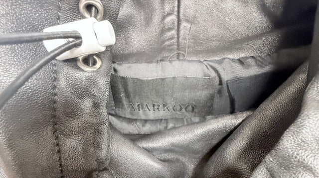 Markoo Leather Cropped Jacket Size XS
