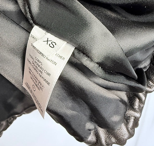 Markoo Leather Cropped Jacket Size XS