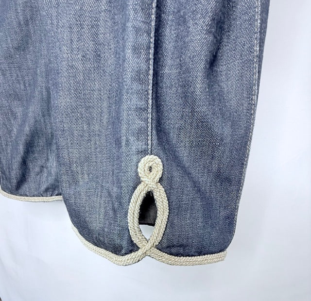 Alexander McQueen Logo Embroidered Cropped Jeans- Size 40/US 6