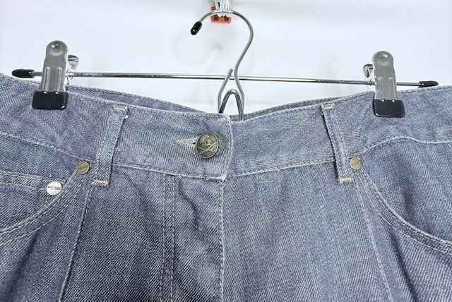Alexander McQueen Logo Embroidered Cropped Jeans- Size 40/US 6