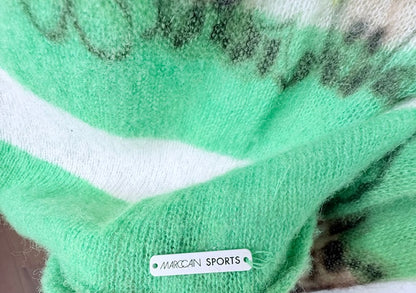 Marc Cain Green Fuzzy Knit Sweater – Size Small