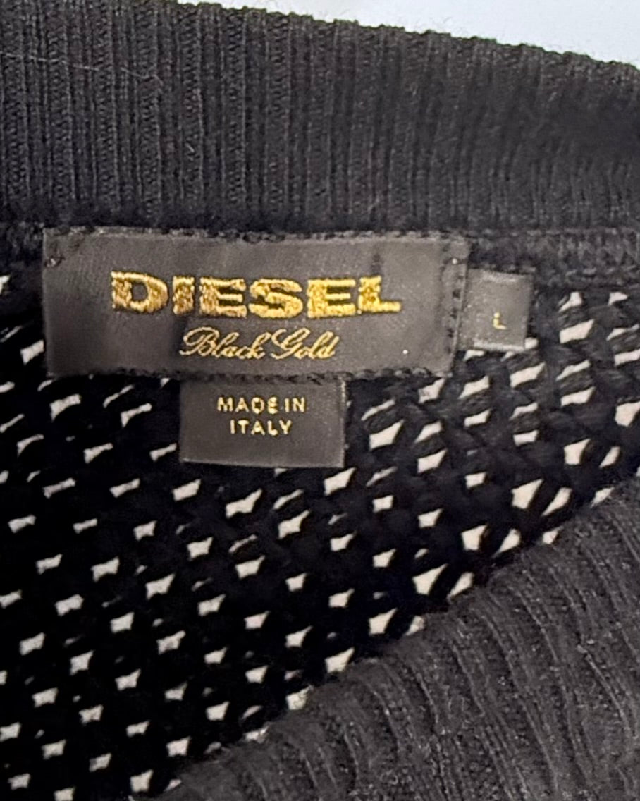 Diesel Black Gold Open Knit Sweater- Size Large