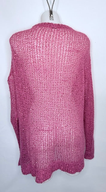 Miu Miu Open-Knit Pink Sweater – Size S