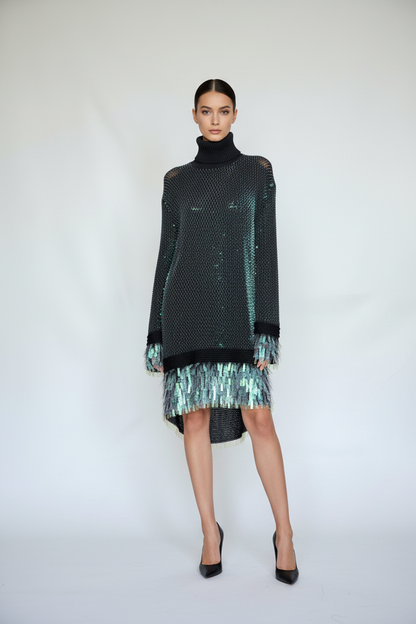 Alexander McQueen Sequin Fringe Dress Size S/6