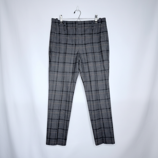 Brunello Cucinelli Plaid Trousers-Size 6