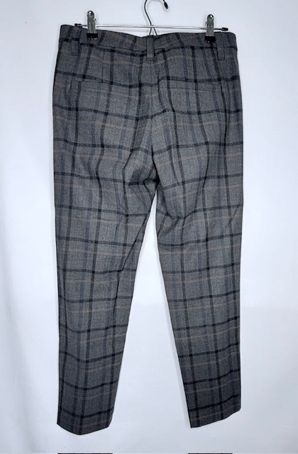 Brunello Cucinelli Plaid Trousers-Size 6