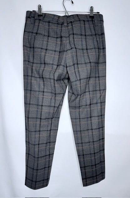 Brunello Cucinelli Plaid Trousers-Size 6