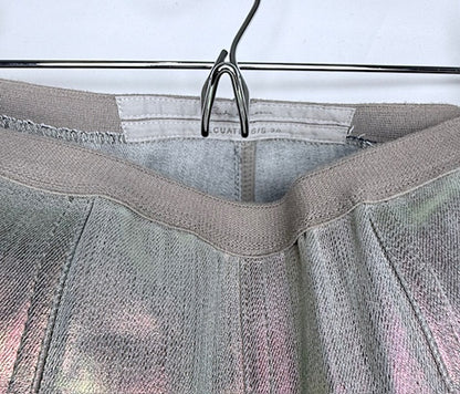 Rick Owens Iridescent Metallic Stretch Pants Size Small