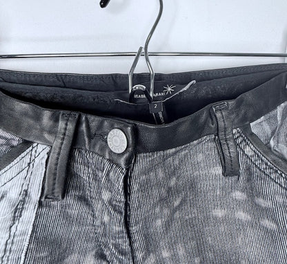 Isabel Marant Patchwork Distressed Denim Jeans- Size FR 2/ 26-27 USA