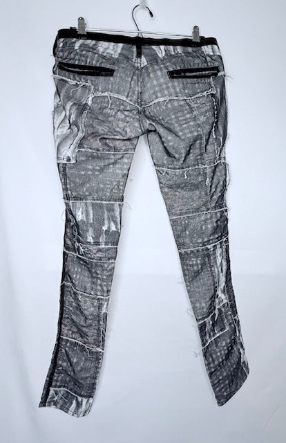 Isabel Marant Patchwork Distressed Denim Jeans- Size FR 2/ 26-27 USA