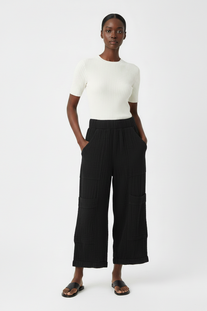 Shannon Passero Black Cropped Cargo Pants- Size XS