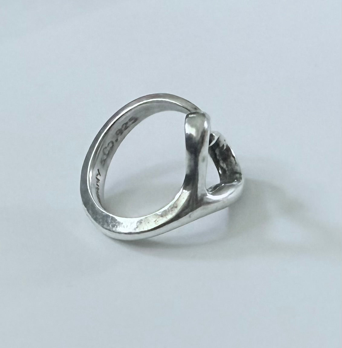 Tiffany Elsa Peretti open heart ring size 5