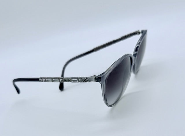 Chanel Crystal-Embellished Cat Eye Sunglasses