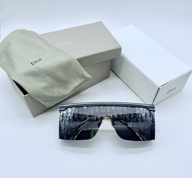 Christian Dior Mask Sunglasses – Dior Oblique Monogram Shield