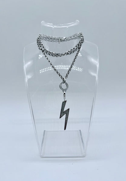 Thomas Sabo Sterling Silver Lightning Bolt Necklace