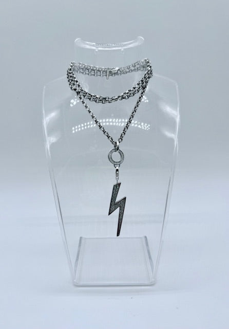 Thomas Sabo Sterling Silver Lightning Bolt Necklace