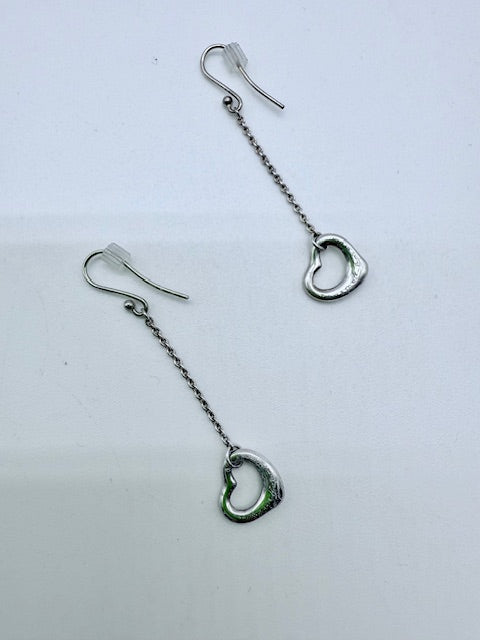 Tiffany & Co. Elsa Peretti Open Heart Drop Earrings