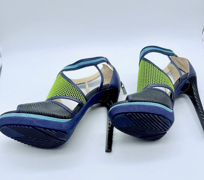 Jimmy Choo Mesh & Suede Cutout Heels Limited Edition Size EU39