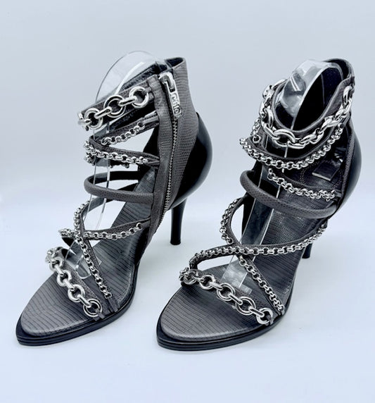 Chloé Chain-Embellished Strappy Sandals