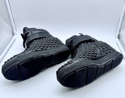 Prada Studded High-Top Leather Sneakers Size EU 39
