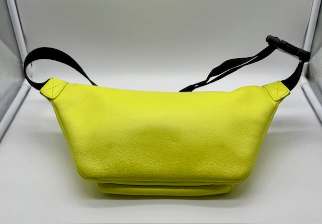 Balenciaga Everyday Leather Belt Bag – Neon Yellow