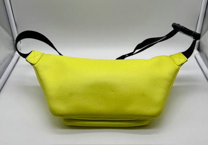 Balenciaga Everyday Leather Belt Bag – Neon Yellow
