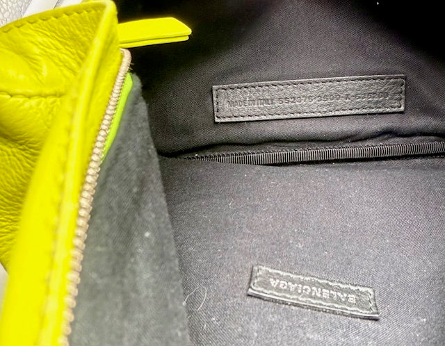 Balenciaga Everyday Leather Belt Bag – Neon Yellow