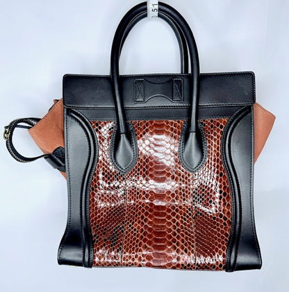 CELINE Luggage Tote – Large Phantom in Genuine Python & Smooth Calfskin