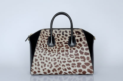 GIVENCHY Antigona Large – Leopard Pony Hair & Black Leather