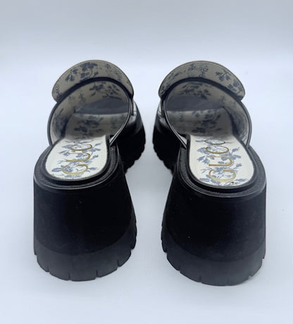 Gucci Horsebit Leather Platform Mule Size EU 39