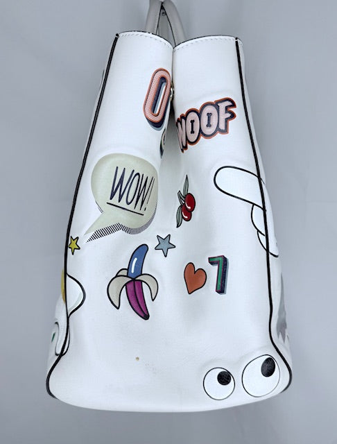 Anya Hindmarch – Ebury “Eyes” Tote with Stickers