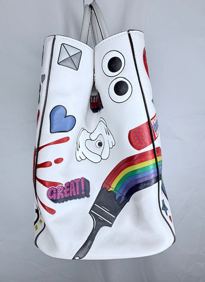 Anya Hindmarch – Ebury “Eyes” Tote with Stickers