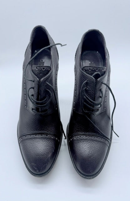 Louis Vuitton Leather Lace-Up Platform Heels Size EU 39